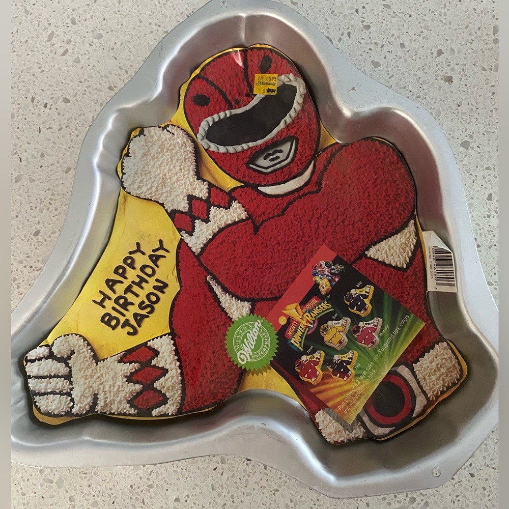 Vintage Wilton Power Rangers Cake Pan, 1994